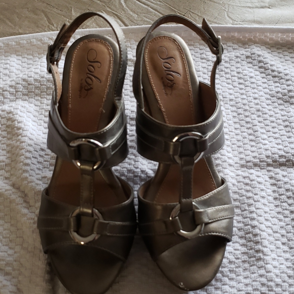 Solos gold heels